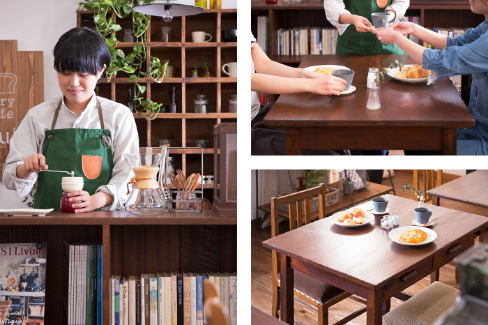 コーヒーショップ アンティーク什器
