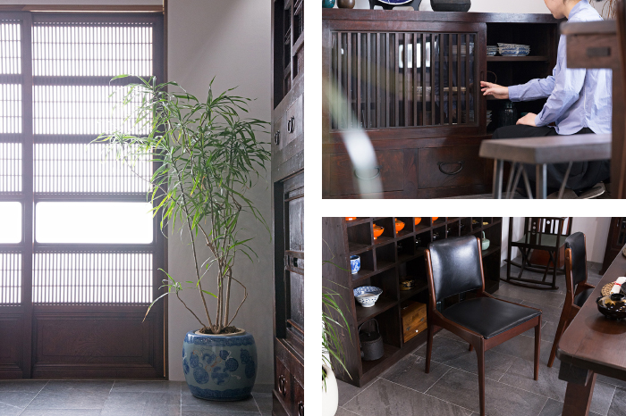 アンティーク 建具 格子戸