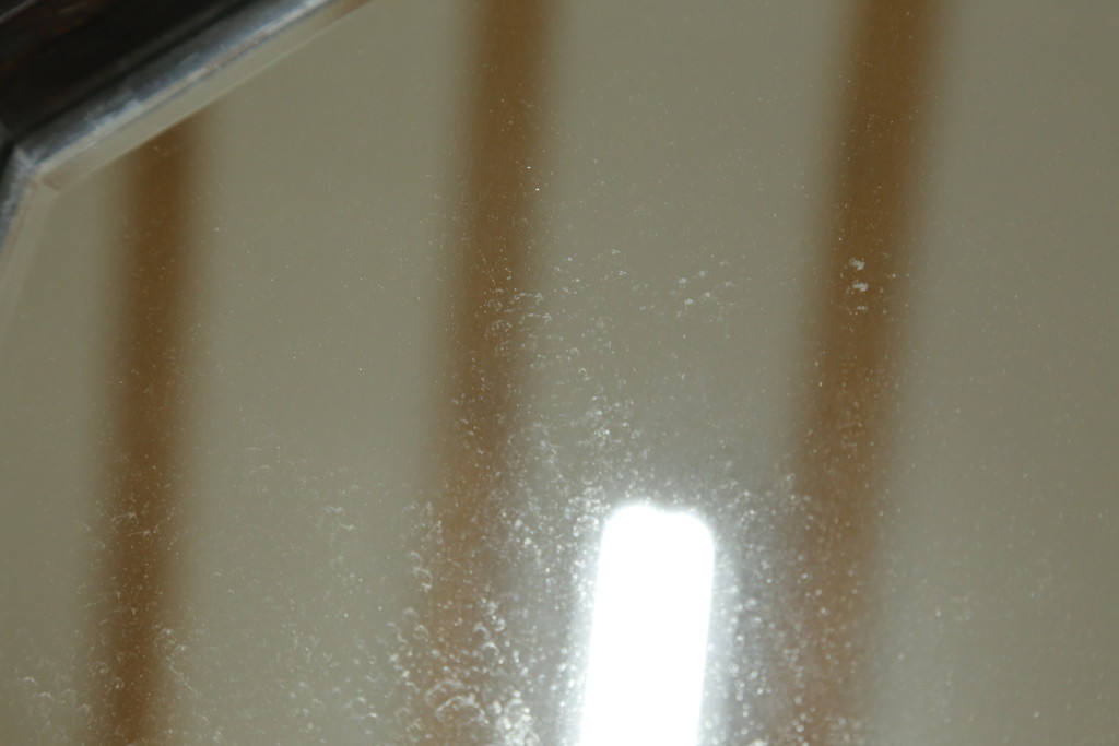 和製ビンテージ　松本民芸家具　絶版品!　#303型　オクタゴンのフレームが目を引く八角鏡台(ドレッサー、ミラー、化粧台、ヴィンテージ)(R-065420)