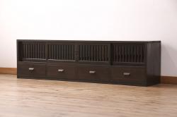 中古　美品　イタリア高級輸入家具　メデア(Medea)　アールヌーヴォー様式　エレガントなデザインが美しい飾り棚(定価約40万円)(花台、ディスプレイ)(R-052298)