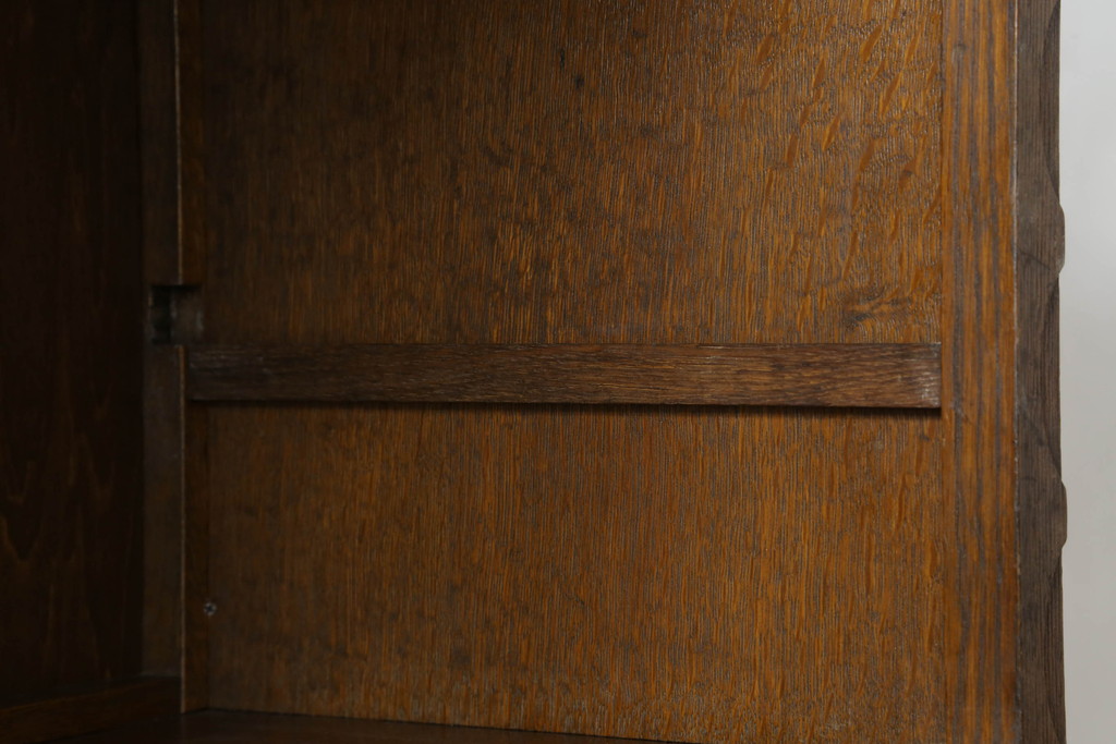 和製アンティーク　ヤマハ(山葉)　レトロな佇まいが魅力的なナラ材製スタッキングブックシェルフ(棚、収納棚、引き出し)(R-048518)