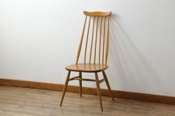 イギリスビンテージ　ERCOL(アーコール)　ゴールドスミス　北欧テイストのお部屋におすすめ!!洗練された佇まいが魅力的なチェア (ダイニングチェア、椅子、イス、板座チェア、ヴィンテージ)(R-062205)