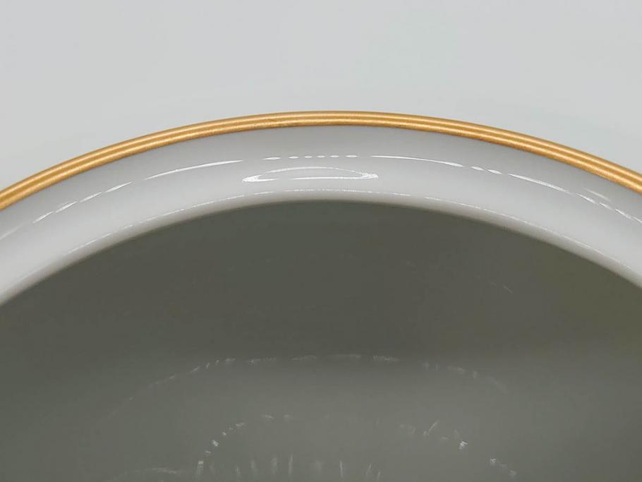 オールド大倉　大倉陶園(OKURA、OAC)　ゴールドライン　シンプルなデザインながらも気品漂うティーポット(洋食器)(R-074108)