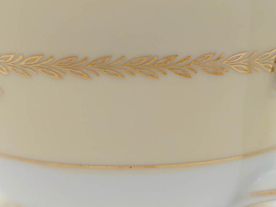 オールドノリタケ　NORITAKE　金彩　ゴールドの装飾が華やかさを演出するチューリン&シュガーポット(花、フラワー、ボンボン入れ、小物入れ、蓋物、洋食器)(R-074113)