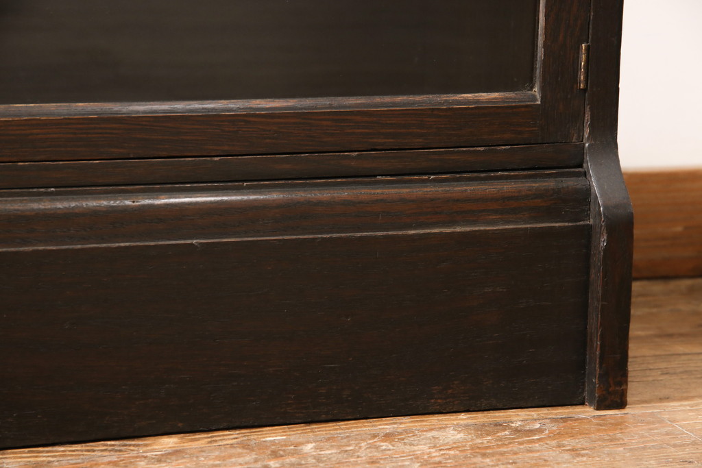 イギリスアンティーク　オーク材　落ち着いた大人の書斎づくりにぴったりなスタッキングブックケース(書棚、本棚、戸棚、収納棚、キャビネット)(R-053199)
