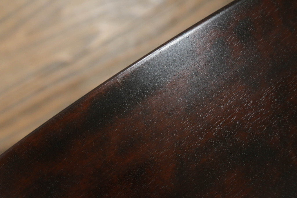 中古　北海道民芸家具　HM620　滑らかな木肌が上品なダイニングチェア(椅子、イス、ダイニングチェア、板座チェア、ラダーバックチェア)(R-074545)