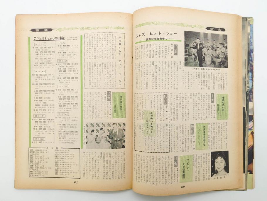昭和35年4月第2週号　旺文社　週刊テレビ時代(テレビ雑誌、TVガイド、1960年)(R-074573)