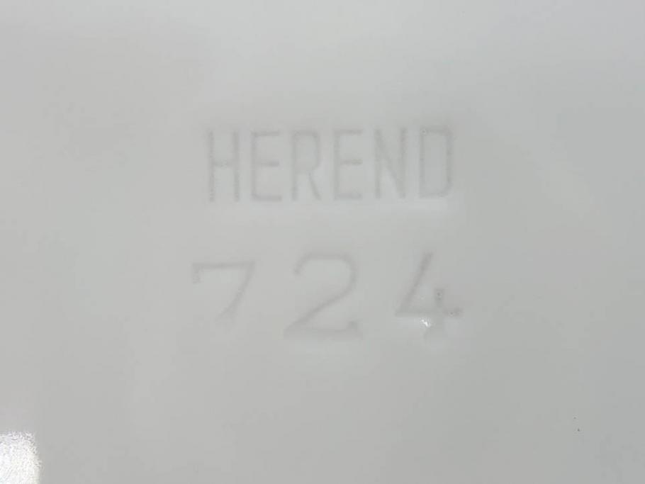 ヘレンド　ハンガリー　HEREND HVNGARY　アポニー・グリーン　繊細な絵付けが上品で落ち着いた雰囲気を醸し出すティーカップ&ソーサー2客セット(C&S、HUNGARY、洋食器)(R-074578)