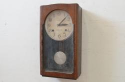和製アンティーク　精工舎(SEIKOSHA、セイコー)　MADE(Y)TOKYO　8DAY　古い木味が魅力的な掛け時計(柱時計、古時計、八角時計、振り子時計)(R-072406)