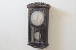 和製アンティーク　愛知時計電機(アイチ、AICHI)　AC TRADE MARK(トレードマーク)　大正ロマンの雰囲気漂う掛け時計(柱時計、古時計、振り子時計)(R-072165)