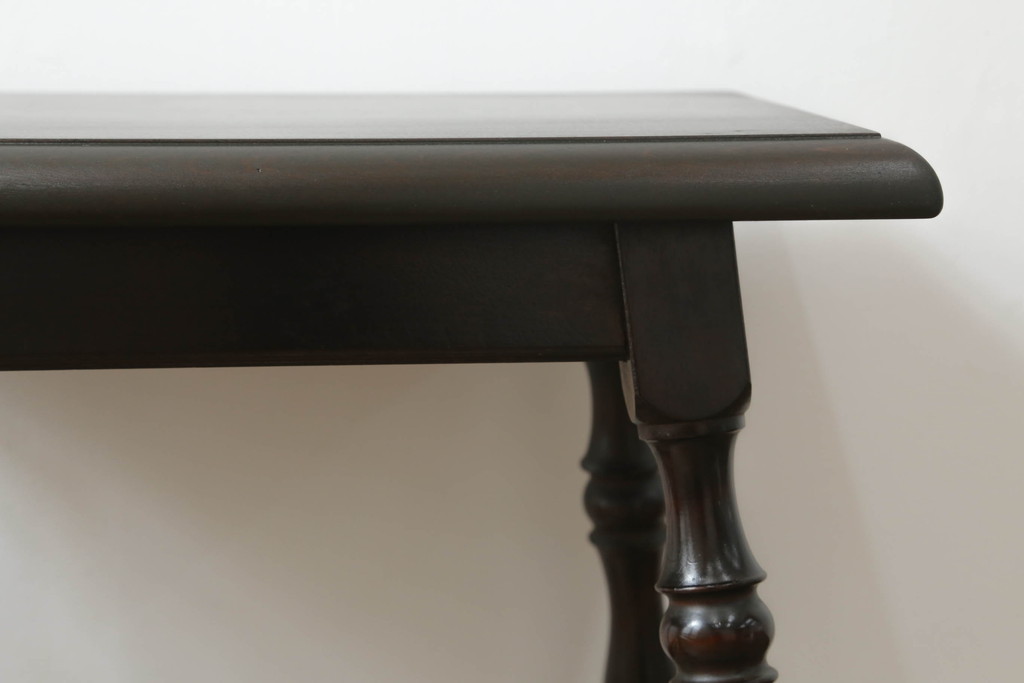 和製ビンテージ　松本民芸家具　#25型スツール・テーブル　クラシカルなデザインがお洒落なサイドテーブル(コーヒーテーブル、カフェテーブル、サイドテーブル、花台、飾り台、椅子、イス、ヴィンテージ)(R-066122)