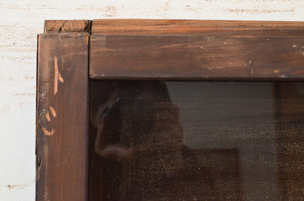 アンティーク建具　大正ロマン　レトロな空間づくりにオススメのガラス戸1枚(引き戸)(R-071916)