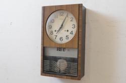 和製アンティーク　精工舎(SEIKOSHA、セイコー)　TRADE(S)MARK　21DAY　昔懐かしい雰囲気の掛け時計(柱時計、古時計、振り子時計)(R-072161)