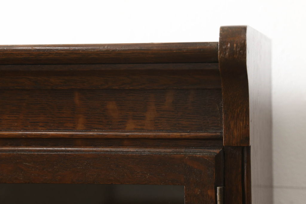 アンティーク家具　イギリス　オーク材　ディスプレイ棚としてもおすすめ!レトロな雰囲気を醸しだすスタッキングブックケース(本箱、収納棚、飾り棚)(R-049388)