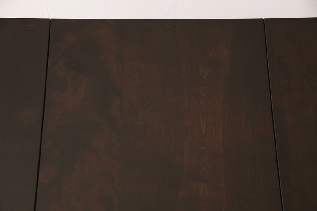 中古　北海道民芸家具　#430　洗練されたデザインのバタフライ卓(ダイニングテーブル、エクステンションテーブル)(定価約20万円)(R-050755)