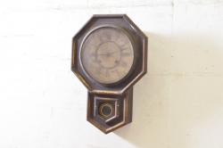 和製アンティーク　TRADE(T)MARK(トレードマーク)　大正ロマンの雰囲気漂う掛け時計(柱時計、古時計、振り子時計)(R-072431)