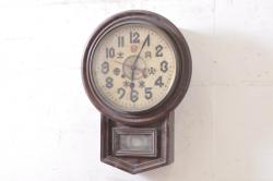 アンティーク雑貨　昭和レトロ　SEIKO(セイコー)　PA404　手巻き式振り子時計(柱時計・掛け時計)