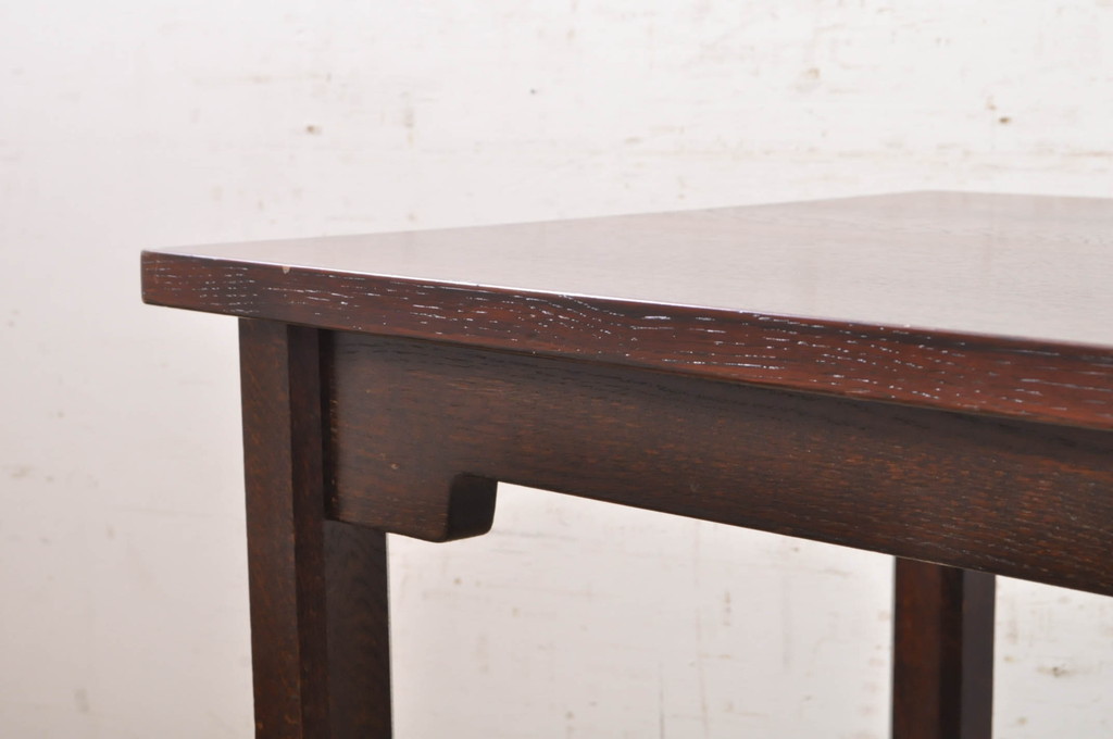 和製ビンテージ　希少モデル　松本民芸家具　ナラ材　シンプルなデザインで使いやすいワークデスク(コンソールテーブル、作業台、ヴィンテージ)(R-072872)