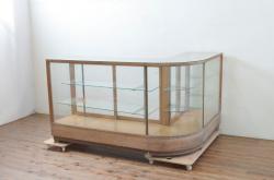アンティーク家具　和製アンティーク　使い込まれた質感が味のある木製オープンラック(本棚、飾り棚)(R-040600)
