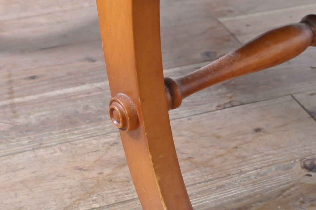 中古　横浜ダニエル(daniel)　Boot(ブーツ)　クラシックな木製フレームのブーツワイドアームチェア(1人掛けソファ、一人掛けソファ、ラウンジチェア、イス、椅子)(R-066049)