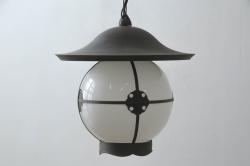 ビンテージ照明　和製ビンテージ　乳白ガラスが上品な印象のペンダントライト(吊り下げ照明・天井照明)(R-038232)