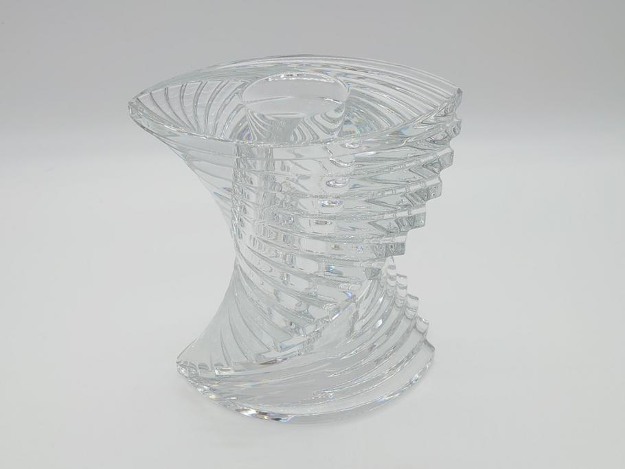 Baccarat スパイラル フラワー ベース 花瓶 クリスタル - 花瓶