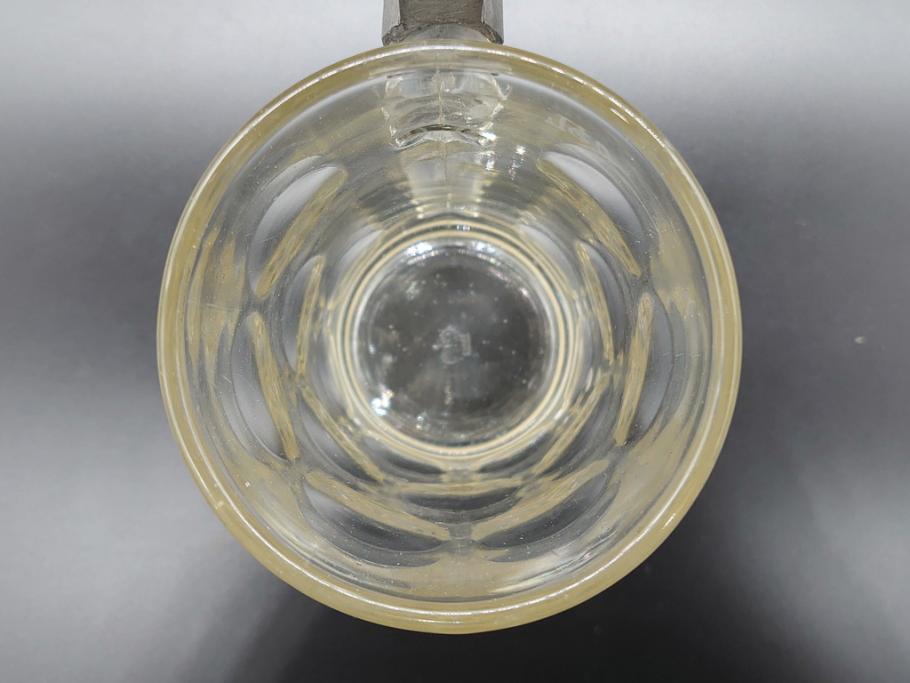 戦前　当時物　蓋付　アサヒビール　水玉模様がレトロでかわいい!　ジョッキ2点セット(グラス、コップ)(R-060632)