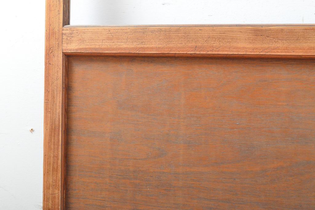 アンティーク建具　昭和中期　レトロな部屋づくりにぴったり!　古い木製のガラス戸2枚セット(引き戸、建具)(R-059667)