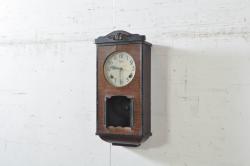 和製アンティーク　愛知時計電機(アイチ、AICHI)　AC TRADE MARK(トレードマーク)　大正ロマンの雰囲気漂う掛け時計(柱時計、古時計、振り子時計)(R-072165)