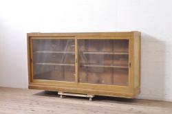 ヴィンテージ家具　ビンテージ　古い書店　木製の本棚(飾り棚)