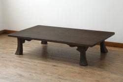 中古　DREXEL HERITAGE(ドレクセルヘリテイジ)　補助テーブル付きのクラシカルなサイドテーブル(ローテーブル、コーヒーテーブル、エンドテーブル、ナイトテーブル、飾り台)(R-069054)