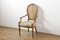中古　北海道民芸家具　木肌が美しくシックなチェア(座椅子)(1)
