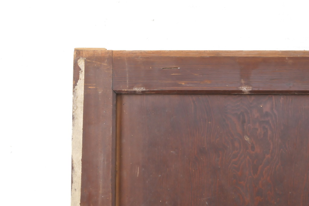 アンティーク建具　明治　長い歴史を感じる古い帯戸1枚(板戸、引き戸)(R-056358)