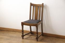 アンティーク家具　オーク材製のダイニングチェア(椅子)　イギリスアンティーク(2)