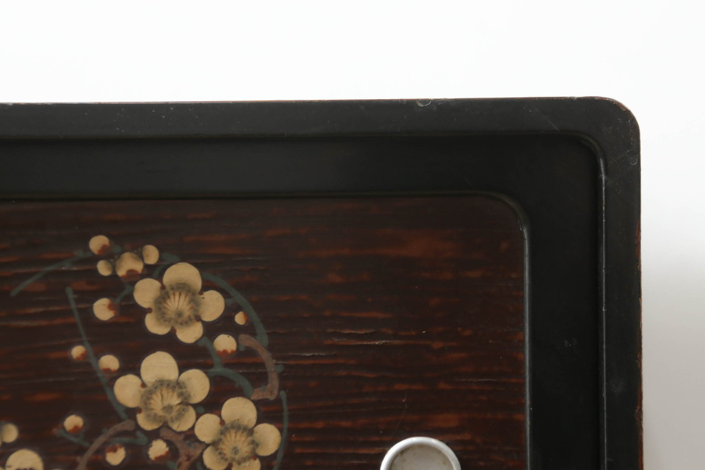 和製アンティーク　漆塗りの研ぎ出しが趣のある雰囲気を醸し出す小箪笥(引き出し、和箪笥、整理箪笥、収納箪笥、戸棚、収納棚)(R-074650)