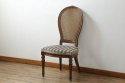 アンティーク家具　イギリスアンティーク ペンキのはげたガーデンチェア2脚セット(2)(椅子、イス)
