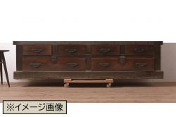 ラフジュ工房オリジナル　シンプルな背の低いアイアンラック(小)(1)