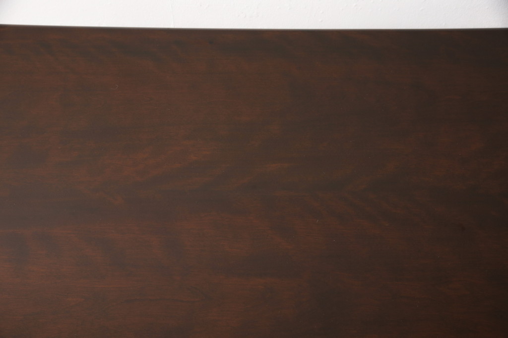 中古　美品　松本民芸家具　クラシカルな佇まいが魅力的な片袖デスク(ワークデスク、作業台、机、在宅ワーク、在宅用)(定価約37万円)(R-055803)