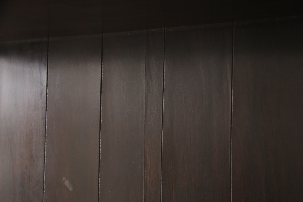 ヴィンテージ家具　松本民芸家具　エレガントな佇まいが目を惹く吊り棚(ウォールラック、壁掛け飾り棚、壁掛け収納、ウォールシェルフ、ビンテージ)(R-063815)