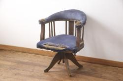 イギリスアンティーク　マホガニー材　気品あるヨーロピアンな雰囲気が魅力のダイニングチェア4脚セット(椅子、イス)(R-057337)