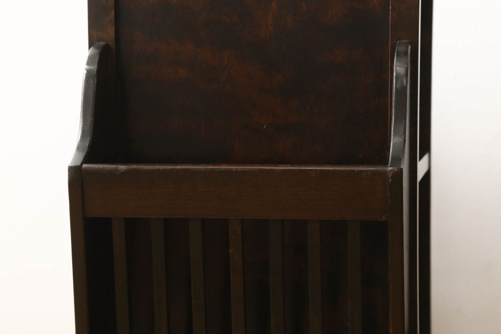 中古　松本民芸家具　和モダンスタイルにおすすめのマガジンラック(サイドテーブル、飾り台、マガジン卓)(R-052849)