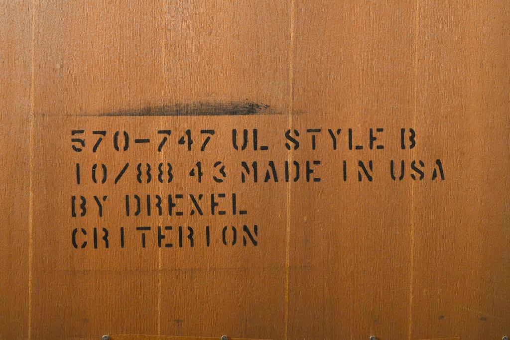 中古　美品　DREXEL HERITAGE(ドレクセルヘリテイジ)　意外とレア!マホガニー材製ビューローブックケース(デスク、机、本棚、本箱、収納棚、在宅用、在宅ワーク)(R-056908)