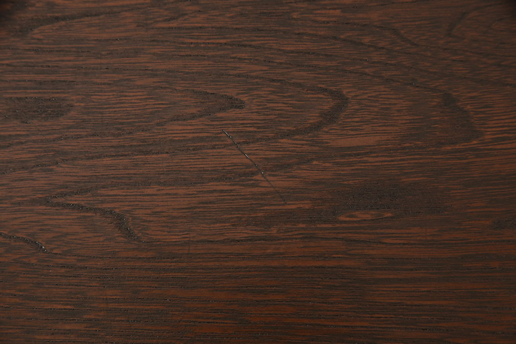 和製アンティーク　栓材の一枚板を使用したレトロな角型ちゃぶ台(座卓、ローテーブル、折り畳みテーブル)(R-051321)