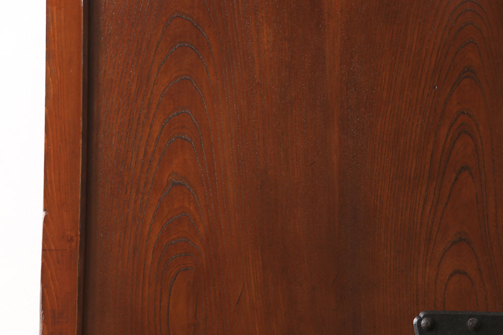 【セミオーダー家具実例】アンティーク蔵戸を高品質リペアし、ご希望の寸法にリサイズ。吊り戸仕様に加工して、新規製作した戸枠とセットでお届けしました。(玄関戸、引き戸、建具)