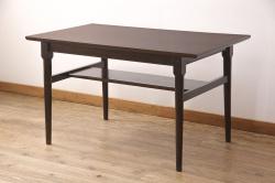 イギリスアンティーク　高級品!!　オーク材　無垢材　上質なつくり込みが魅力のツイストレッグドローリーフテーブル(ダイニングテーブル、エクステンションテーブル、4人掛け、6人掛け、食卓、英国)(R-066039)