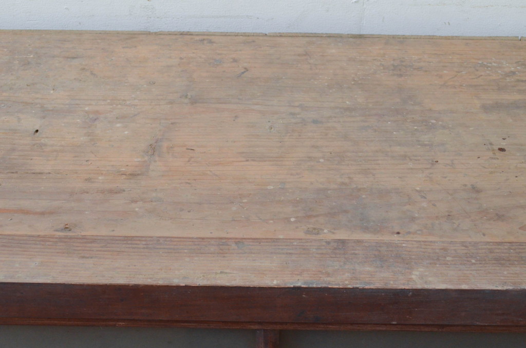 和製アンティーク　古い木味が素敵な昔懐かしい雰囲気のサイドボード(サイドキャビネット、食器棚、飾り棚、戸棚、ガラスケース)(R-073673)