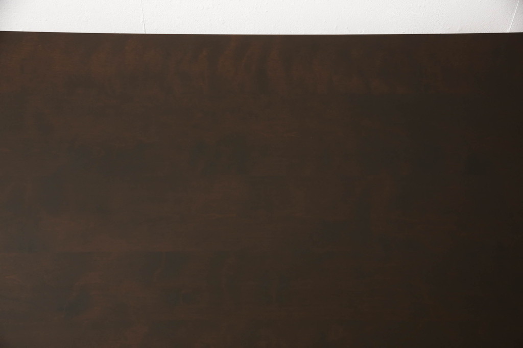 和製ビンテージ　北海道民芸家具　深みのある色合いとモダンな雰囲気が魅力的なダイニングテーブル(6人掛け、4人掛け、食卓、ヴィンテージ)(現行品同型の場合:定価約45万円)(R-060624)