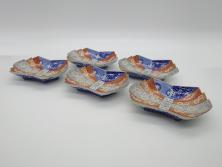 和製アンティーク　鯉の図　和の雰囲気漂う漆塗りのお膳(お盆、トレー)3枚セット