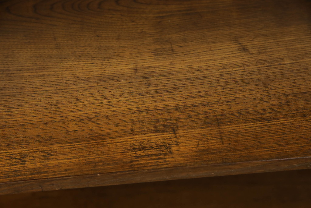 和製アンティーク　栓材　味のある木の風合いが魅力の楔(クサビ)式本棚(ブックシェルフ、オープンシェルフ、飾り棚)(R-066279)