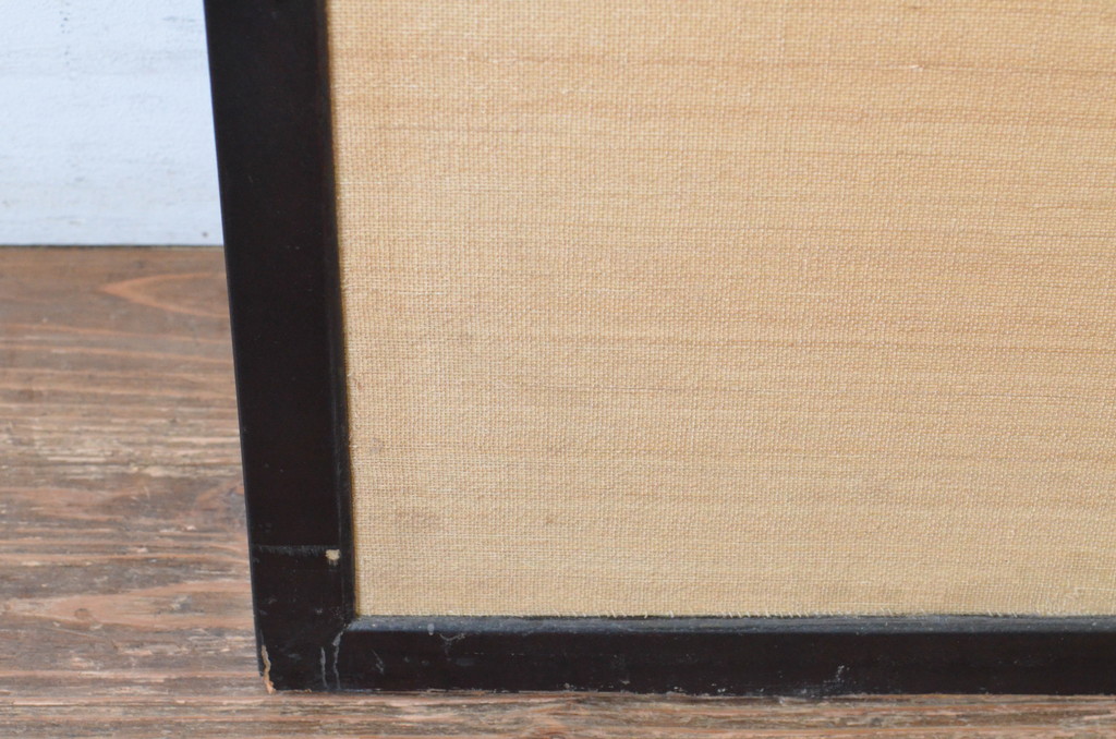 アンティーク建具　大正ロマン　古い洋館で使われていた和洋折衷の引き戸1枚(板戸、襖)(R-065473)
